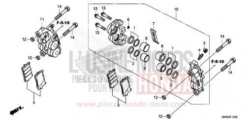 FRONT BRAKE CALIPER CB650RAK de 2019